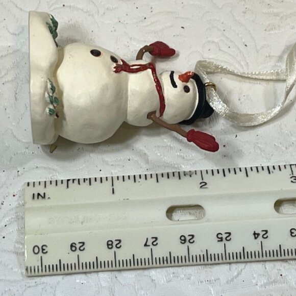 2001 Snowman Hallmark Victorian Christmas Memories Thomas Kinkade Ornament - Picture 9 of 11